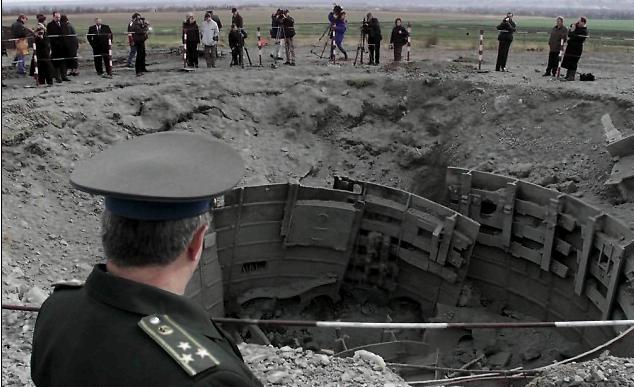 Уничтоженная шахта МБР SS-24 Scalpel на Украине согласно Будапештскому Меморандуму