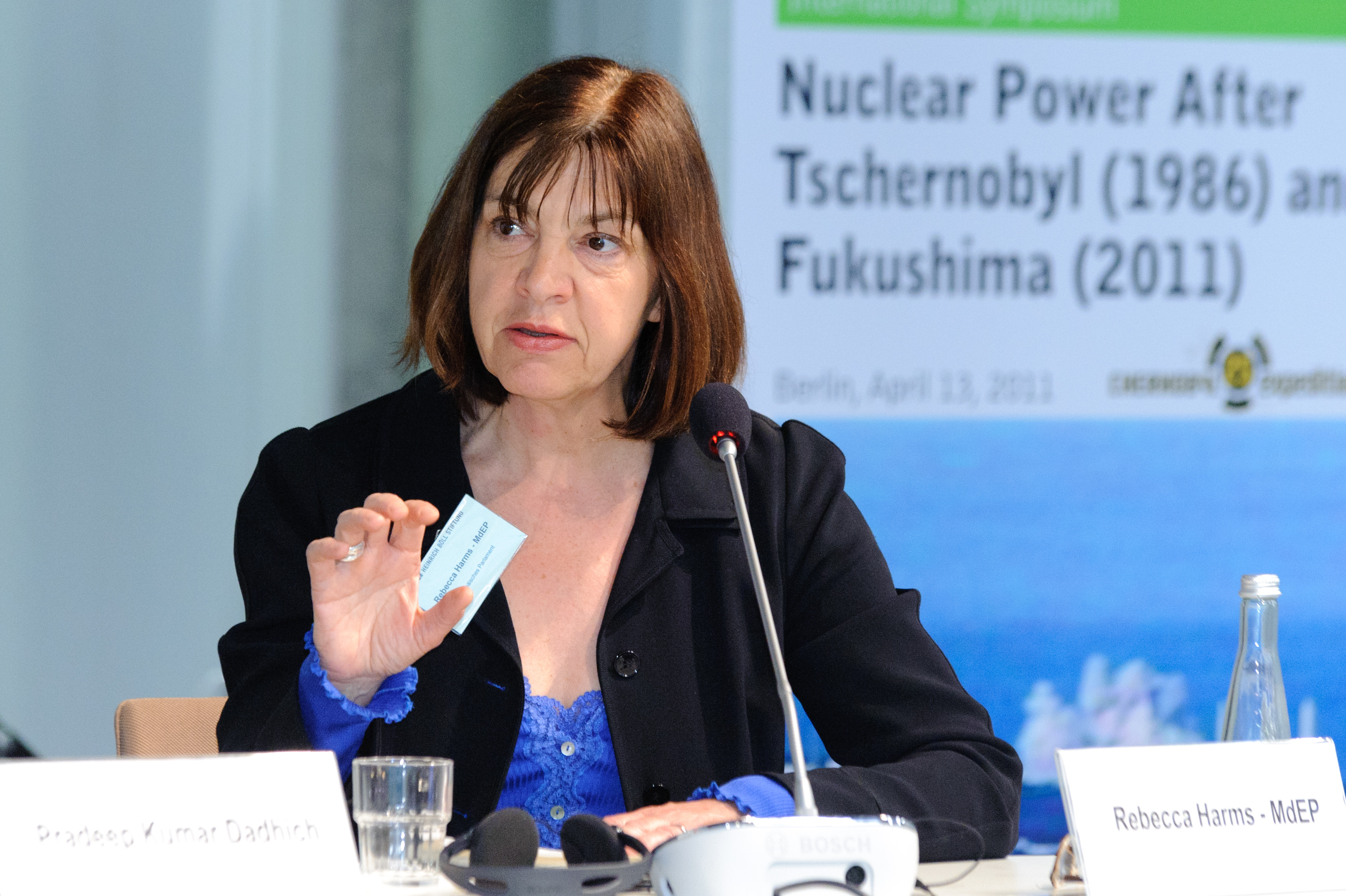 Президент партии "зелёных" в Евросоюзе Ребекка Хармс (Rebecca Harms) и ядерные технологии